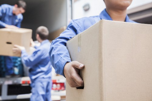 Removal team preparing a home move in Surrey