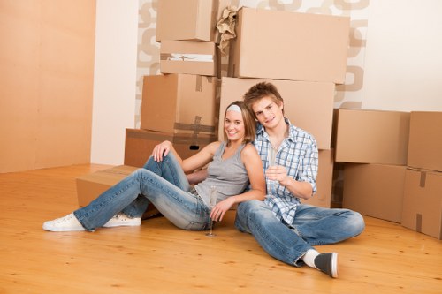 Removal team planning a house move in Surrey