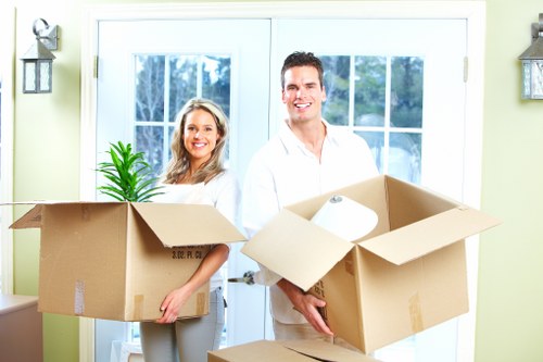 Checklist and moving boxes ready for a Surrey house move