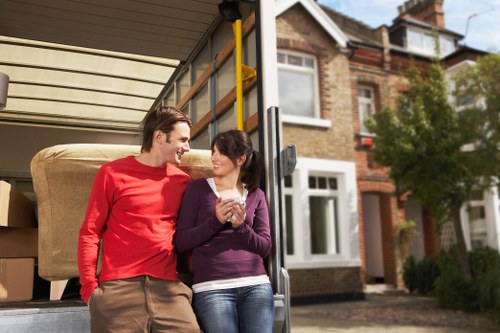 Careful handling of fragile items during a Surrey relocation